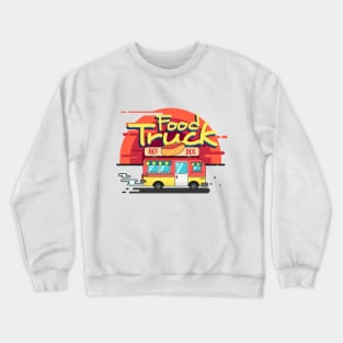 The food truck was enjoying the sunset Crewneck Sweatshirt